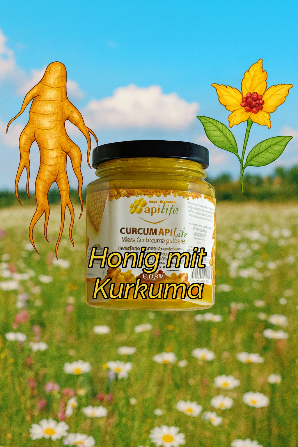 Honig mit Kurkuma