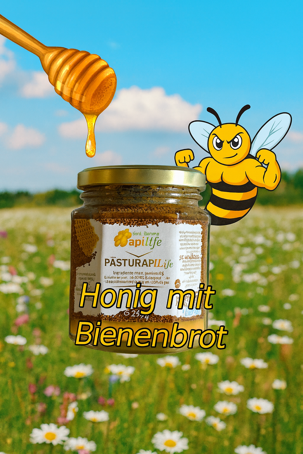 Honig mit Bienenbrot
