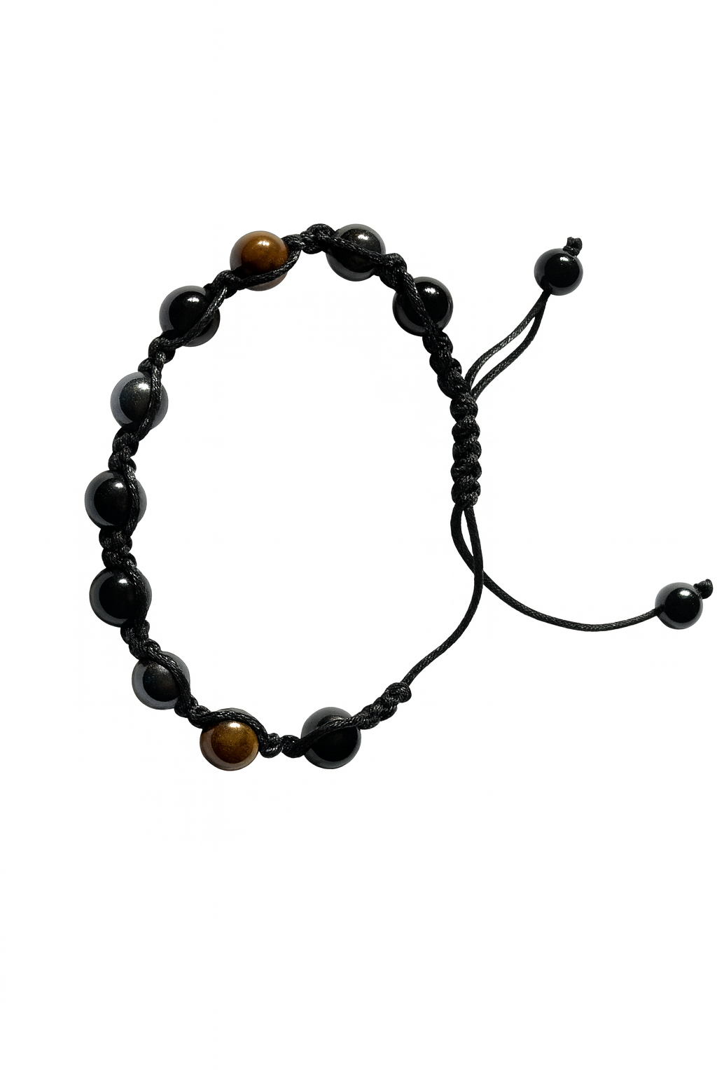 Armband Set 2x Tigerauge Hämatit Obsidian