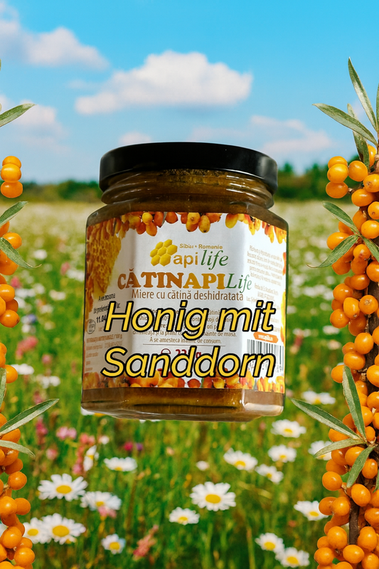 Honig mit Sanddorn